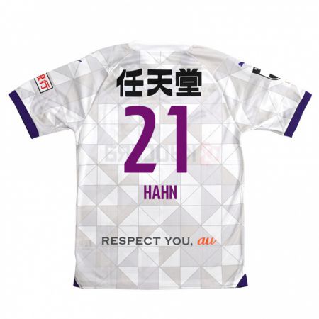 Kandiny Mujer Camiseta Warner Hahn #21 Blanco Morado 2ª Equipación 2024/25 La Camisa