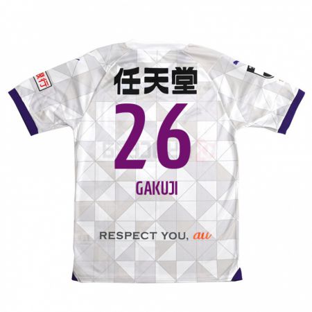 Kandiny Donna Maglia Gakuji Ota #26 Bianco Viola Kit Gara Away 2024/25 Maglietta