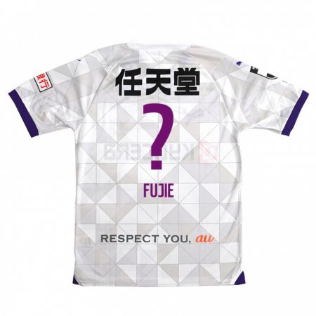 Kandiny Donna Maglia Arumu Fujie #0 Bianco Viola Kit Gara Away 2024/25 Maglietta