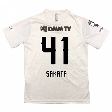 Kandiny Donna Maglia Daiki Sakata #41 Grigio Nero Kit Gara Away 2024/25 Maglietta