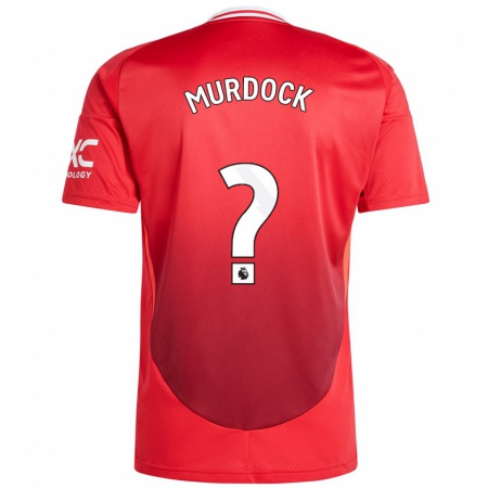 Kandiny Kinderen Will Murdock #0 Felrood Thuisshirt Thuistenue 2024/25 T-Shirt