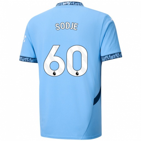 Kandiny Kinderen Tai Sodje #60 Marineblauw Thuisshirt Thuistenue 2024/25 T-Shirt