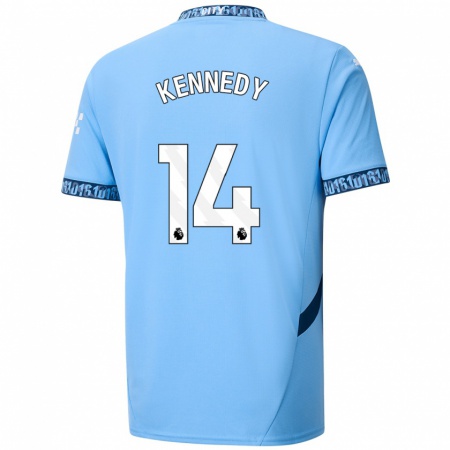 Kandiny Kinderen Alanna Kennedy #14 Marineblauw Thuisshirt Thuistenue 2024/25 T-Shirt