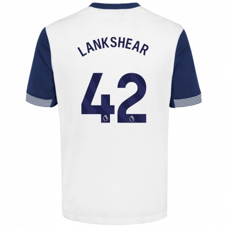 Kandiny Kinderen Will Lankshear #42 Wit Blauw Thuisshirt Thuistenue 2024/25 T-Shirt