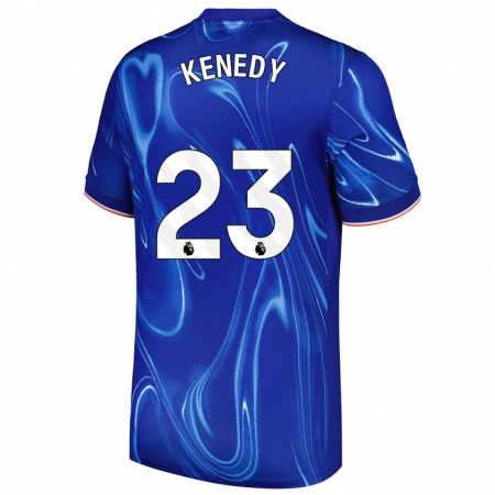 Kandiny Kinderen Robert Kenedy #23 Blauw Wit Thuisshirt Thuistenue 2024/25 T-Shirt