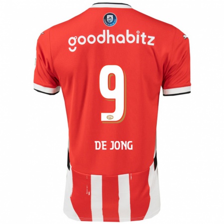 Kandiny Kinderen Luuk De Jong #9 Rood Wit Thuisshirt Thuistenue 2024/25 T-Shirt