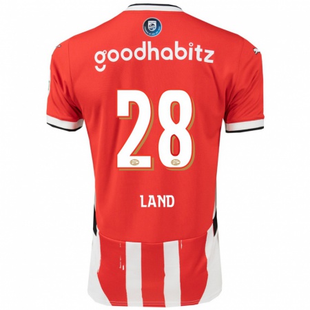 Kandiny Kinderen Tygo Land #28 Rood Wit Thuisshirt Thuistenue 2024/25 T-Shirt