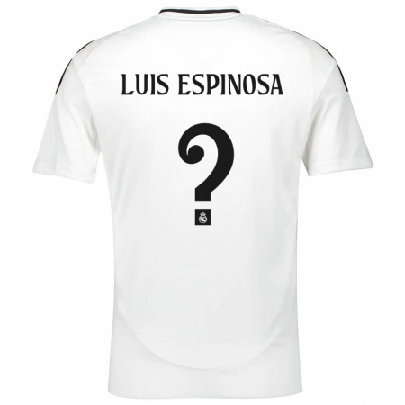 Kandiny Kinderen José Luis Espinosa #0 Wit Thuisshirt Thuistenue 2024/25 T-Shirt