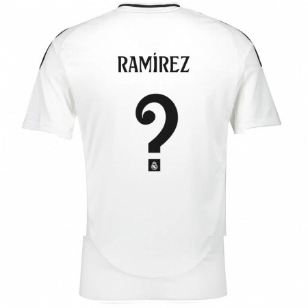 KandinyキッズIzan Ramírez#0白ホームシャツ2024/25ジャージーユニフォーム