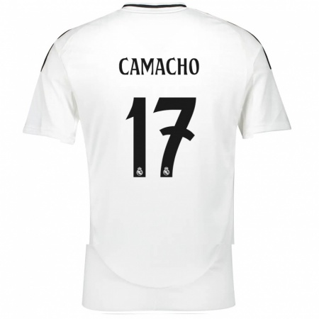 Kandiny Kinderen Carla Camacho #17 Wit Thuisshirt Thuistenue 2024/25 T-Shirt