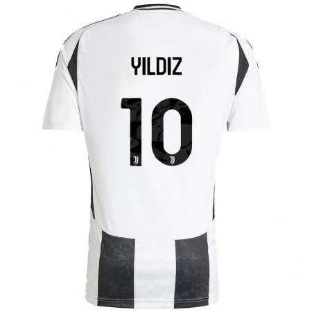 Kandiny Kinderen Kenan Yıldız #10 Wit Zwart Thuisshirt Thuistenue 2024/25 T-Shirt