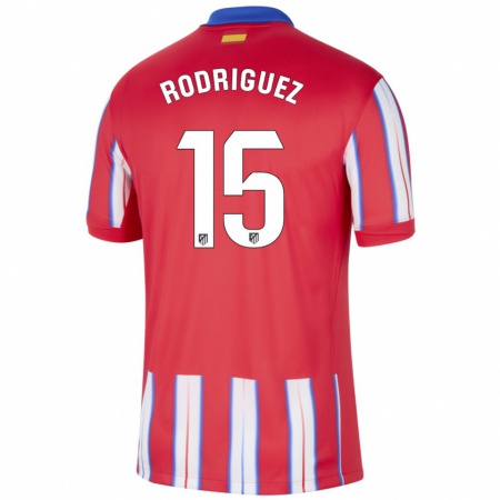 Kandiny Kinderen Cinta Rodríguez #15 Rood Wit Blauw Thuisshirt Thuistenue 2024/25 T-Shirt