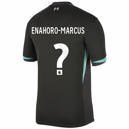 Kandiny Niño Camiseta Louis Enahoro-Marcus #0 Negro Antracita Blanco 2ª Equipación 2024/25 La Camisa