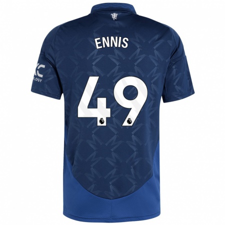 Kandiny Kinderen Ethan Ennis #49 Indigo Uitshirt Uittenue 2024/25 T-Shirt