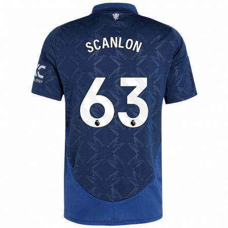 Kandiny Kinderen James Scanlon #63 Indigo Uitshirt Uittenue 2024/25 T-Shirt