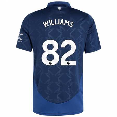 Kandiny Niño Camiseta Ethan Williams #82 Índigo 2ª Equipación 2024/25 La Camisa