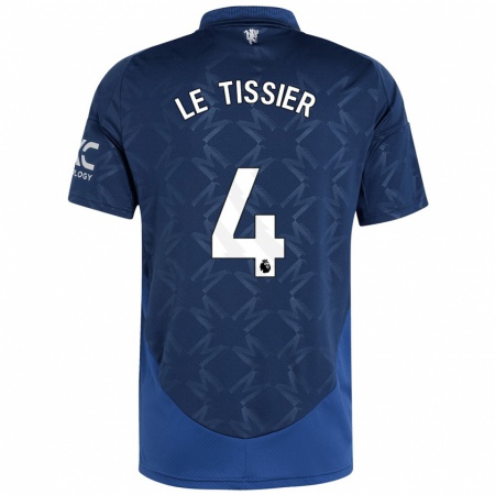 Kandiny Bambino Maglia Maya Le Tissier #4 Indaco Kit Gara Away 2024/25 Maglietta