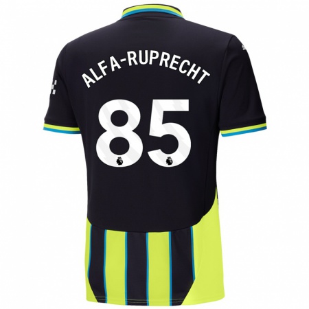 Kandiny Kinderen Farid Alfa-Ruprecht #85 Blauw Geel Uitshirt Uittenue 2024/25 T-Shirt