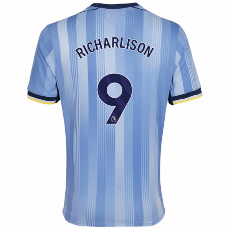 Kandiny Kinderen Richarlison #9 Lichtblauw Uitshirt Uittenue 2024/25 T-Shirt