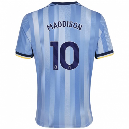 Kandiny Kinderen James Maddison #10 Lichtblauw Uitshirt Uittenue 2024/25 T-Shirt