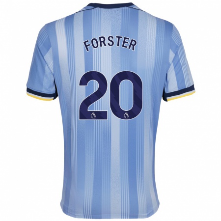 Kandiny Kinderen Fraser Forster #20 Lichtblauw Uitshirt Uittenue 2024/25 T-Shirt