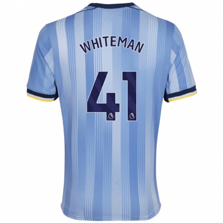 Kandiny Kinderen Alfie Whiteman #41 Lichtblauw Uitshirt Uittenue 2024/25 T-Shirt