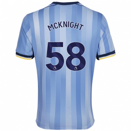 Kandiny Kinderen Maxwell Mcknight #58 Lichtblauw Uitshirt Uittenue 2024/25 T-Shirt