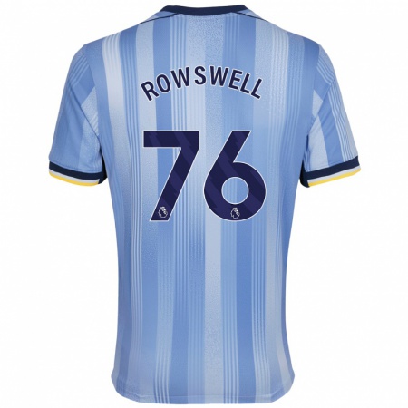 Kandiny Kinderen James Rowswell #76 Lichtblauw Uitshirt Uittenue 2024/25 T-Shirt