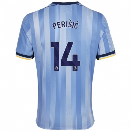 Kandiny Kinderen Ivan Perisic #14 Lichtblauw Uitshirt Uittenue 2024/25 T-Shirt