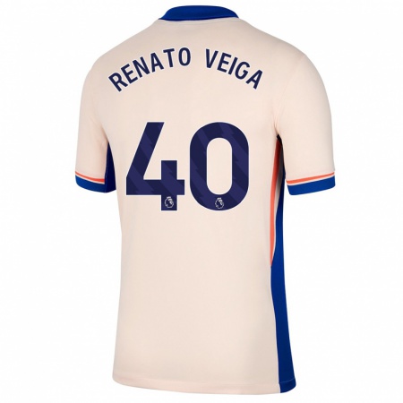 Kandiny Kinderen Renato Veiga #40 Lichtbeige Uitshirt Uittenue 2024/25 T-Shirt