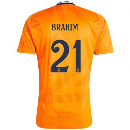 Kandiny Kinderen Brahim Díaz #21 Oranje Uitshirt Uittenue 2024/25 T-Shirt