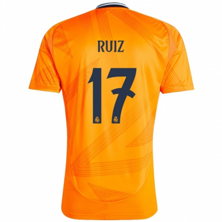 Kandiny Kinderen David Ruiz #17 Oranje Uitshirt Uittenue 2024/25 T-Shirt