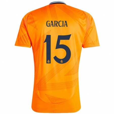 Kandiny Kinder Sheila García #15 Orange Auswärtstrikot Trikot 2024/25 T-Shirt Österreich