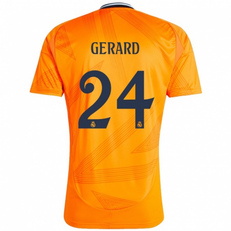 Kandiny Kinder Meline Gerard #24 Orange Auswärtstrikot Trikot 2024/25 T-Shirt Österreich