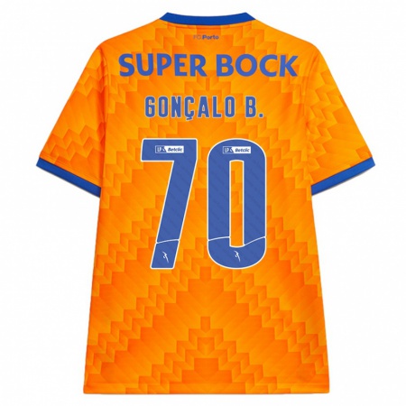 Kandiny Kinderen Gonçalo Borges #70 Oranje Uitshirt Uittenue 2024/25 T-Shirt