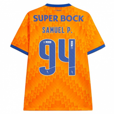 Kandiny Kinderen Samuel Portugal #94 Oranje Uitshirt Uittenue 2024/25 T-Shirt