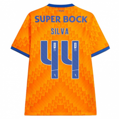 Kandiny Bambino Maglia Felipe Silva #44 Arancione Kit Gara Away 2024/25 Maglietta