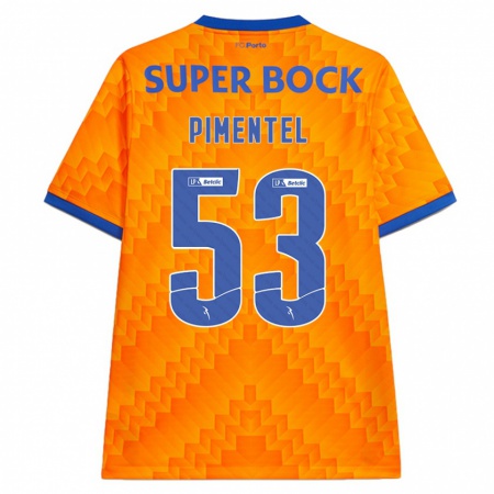 Kandiny Kinderen Eric Pimentel #53 Oranje Uitshirt Uittenue 2024/25 T-Shirt