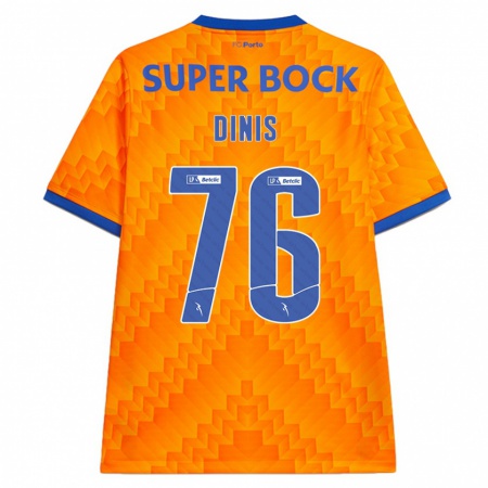 Kandiny Kinderen Dinis #76 Oranje Uitshirt Uittenue 2024/25 T-Shirt