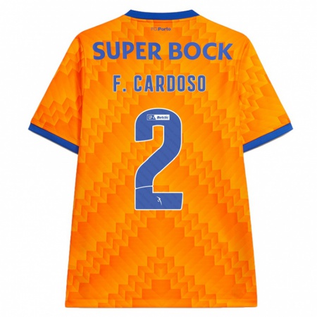 Kandiny Kinderen Fábio Cardoso #2 Oranje Uitshirt Uittenue 2024/25 T-Shirt