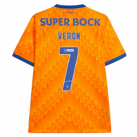 Kandiny Kinderen Gabriel Veron #7 Oranje Uitshirt Uittenue 2024/25 T-Shirt