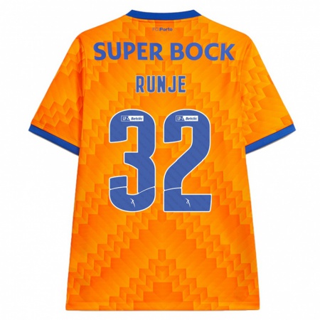 Kandiny Kinderen Roko Runje #32 Oranje Uitshirt Uittenue 2024/25 T-Shirt