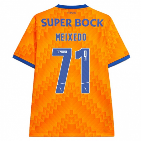 Kandiny Kinderen Francisco Meixedo #71 Oranje Uitshirt Uittenue 2024/25 T-Shirt