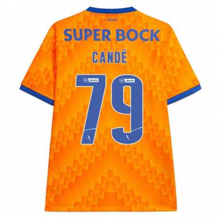 Kandiny Bambino Maglia Umaro Candé #79 Arancione Kit Gara Away 2024/25 Maglietta