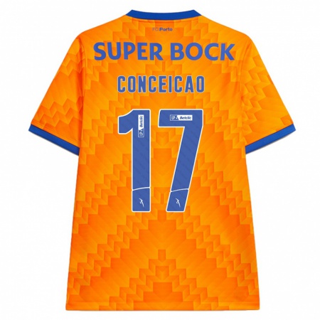 Kandiny Kinderen Rodrigo Conceicao #17 Oranje Uitshirt Uittenue 2024/25 T-Shirt