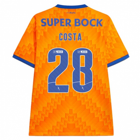 Kandiny Kinderen Bruno Costa #28 Oranje Uitshirt Uittenue 2024/25 T-Shirt