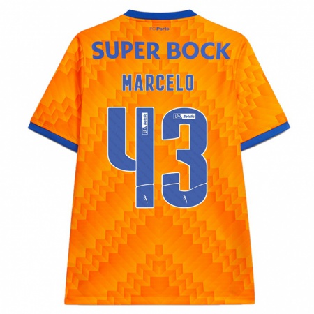 Kandiny Kinderen Joao Marcelo #43 Oranje Uitshirt Uittenue 2024/25 T-Shirt