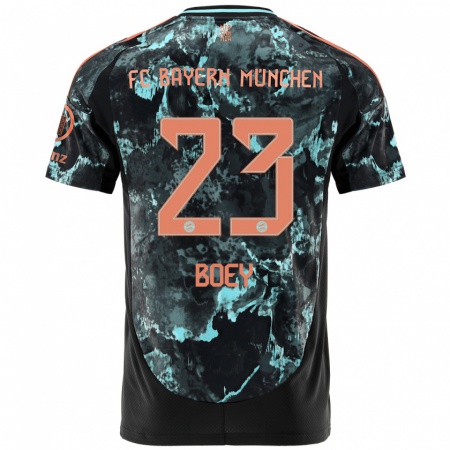 Kandiny Bambino Maglia Sacha Boey #23 Nero Kit Gara Away 2024/25 Maglietta