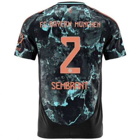 Kandiny Bambino Maglia Linda Sembrant #2 Nero Kit Gara Away 2024/25 Maglietta