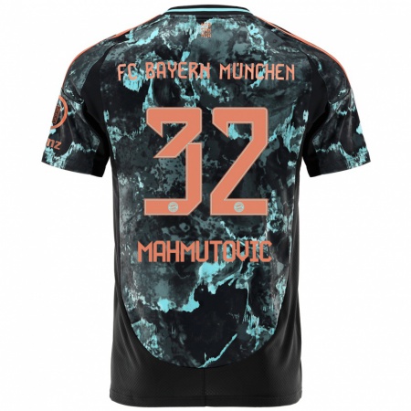 Kandiny Bambino Maglia Ena Mahmutovic #32 Nero Kit Gara Away 2024/25 Maglietta